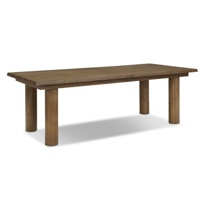 Bruton Oak Wood Extension Dining Table (94"-114")