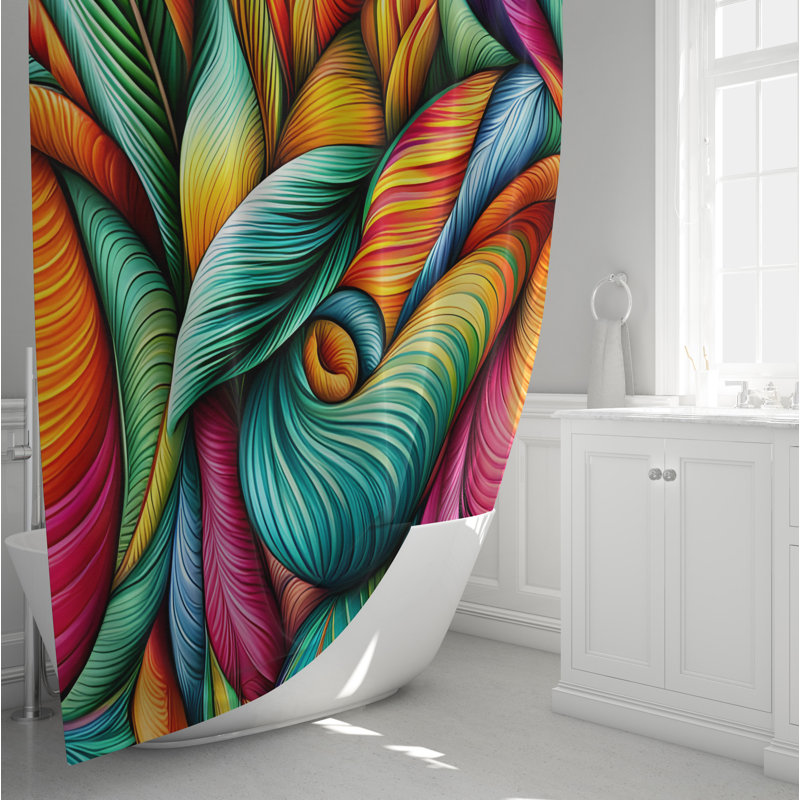 Rideau de douche Cresha, H 72 po x l 70 po