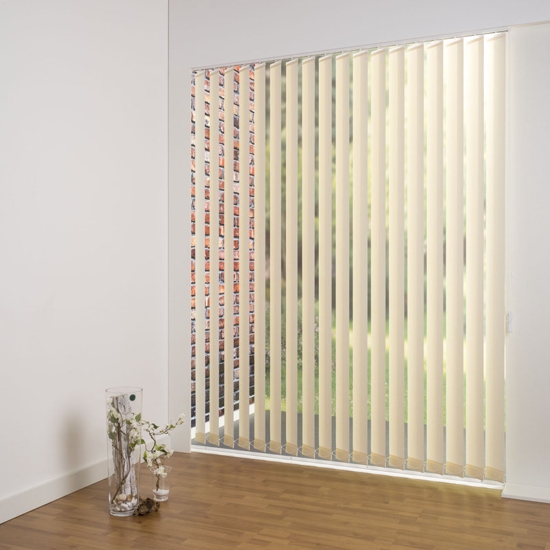Blackout Vertical Blind, 180cm L x 150cm W, 12.7cm, Yellow