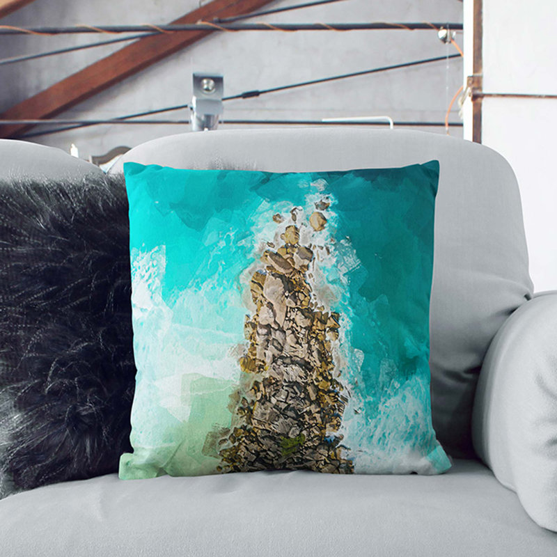 Square Cushion, 40cm H x 40cm W x 15cm D
