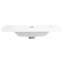 Lavabo de salle de bain de 30 po en résine, blanc brillant - et lavabo au design élégant dans un style attrayant durable