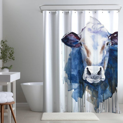 Chalifoux – Polyester Shower Curtain, Dye Sublimation Print, 71" W × 74" L