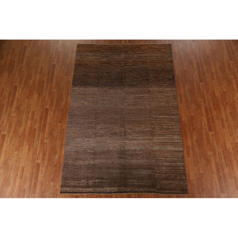 Tapis brun foncé Gabbeh 7 x 10