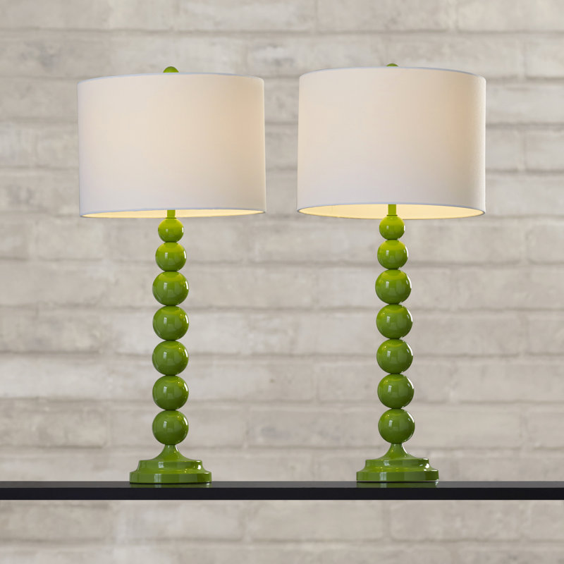 Rimini Metal Table Lamp, Fern Green