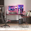 Sherri L Shaped Gaming Computer Desk with Large Monitor Stand