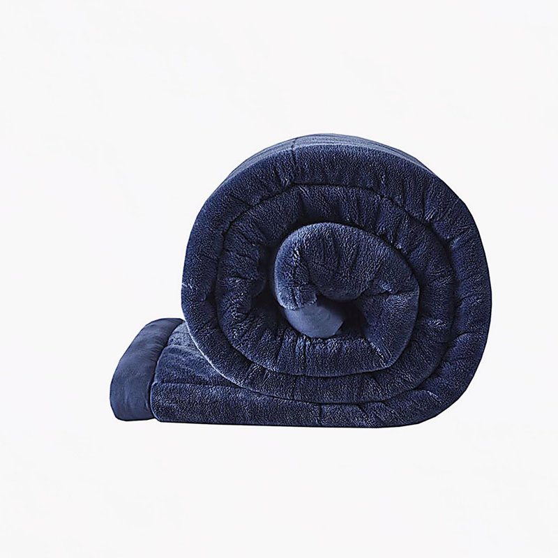 Couverture réversible en duvet HeiQ Smart, Très grand lit, Marine
