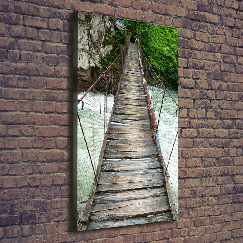Suspension Bridge - Wrapped Canvas Print