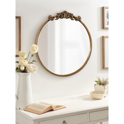 Emden Metal Round Mirror