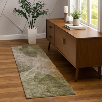Tapis abstrait intérieur / extérieur lavable à la machine Chantille ACN2969
