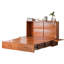 Grand lit escamotable en bois massif avec tiroir et station USB-653925500