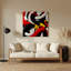 Art mural gris Biomorphic Abstraction 82-2026277317