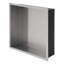 Niche de douche en acier inoxydable 12 po x 12 po, nickel brossé-1554815660