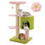 Arbre à chat de 50 po pour chats d'intérieur, poteau à griffes de 4,1 po d'épaisseur avec condo spacieux, tour de chat stable avec plinthe à 2 couches