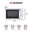HADEN 45cm 20m³ L 700W - Watt Countertop Microwave