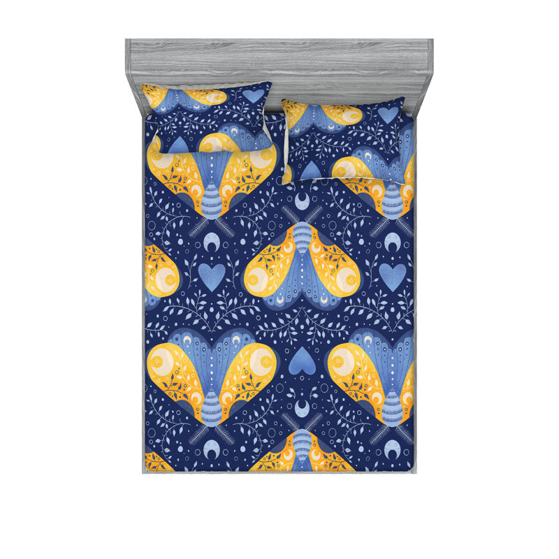 Drap-housse et taie décorative Ambesonne, Ensemble de draps très grand californien avec 2 t