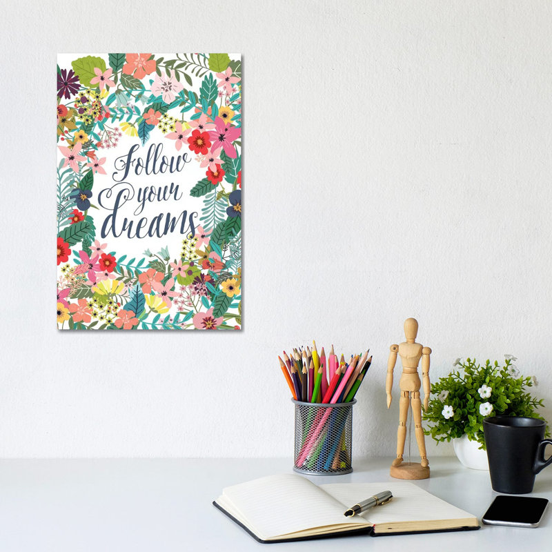 Follow Your Dreams by Mia Charro - Wrapped Canvas Gallery-Wrapped Canvas Giclée, 30.48cm H x 20.32cm W