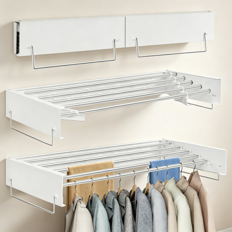 Wall Mounted Clothes Drying Rack