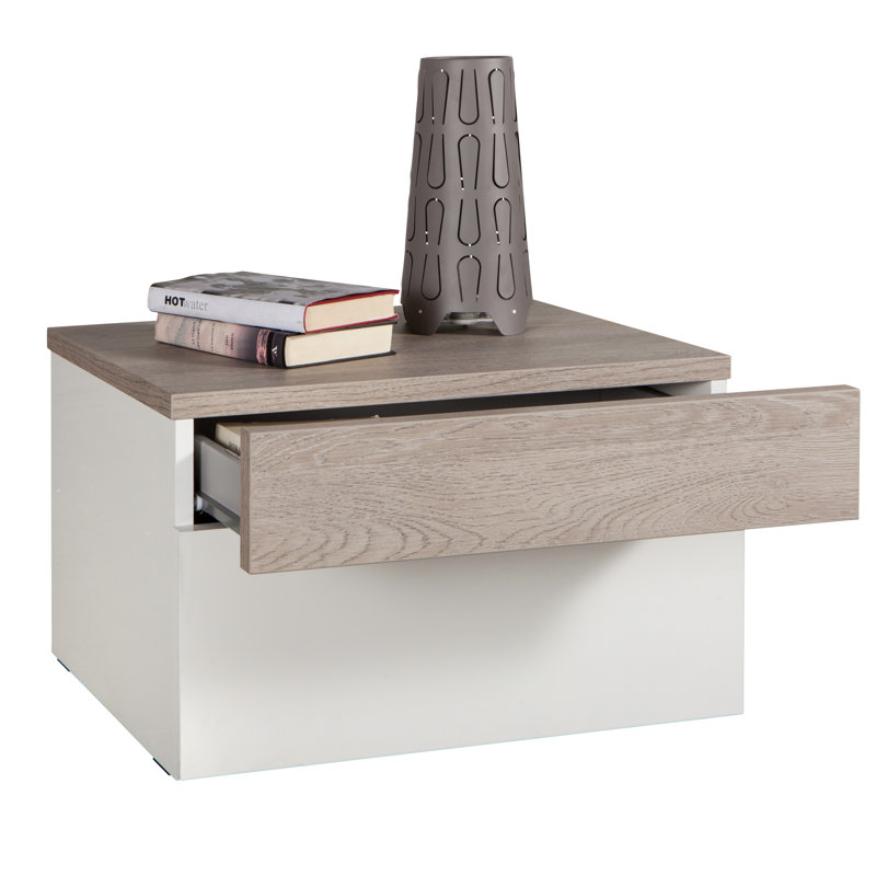 Gelosia 60cm W Manufactured Wood Bedside Table