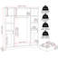 Tarmo 4 Door Manufactured Wood Wardrobe