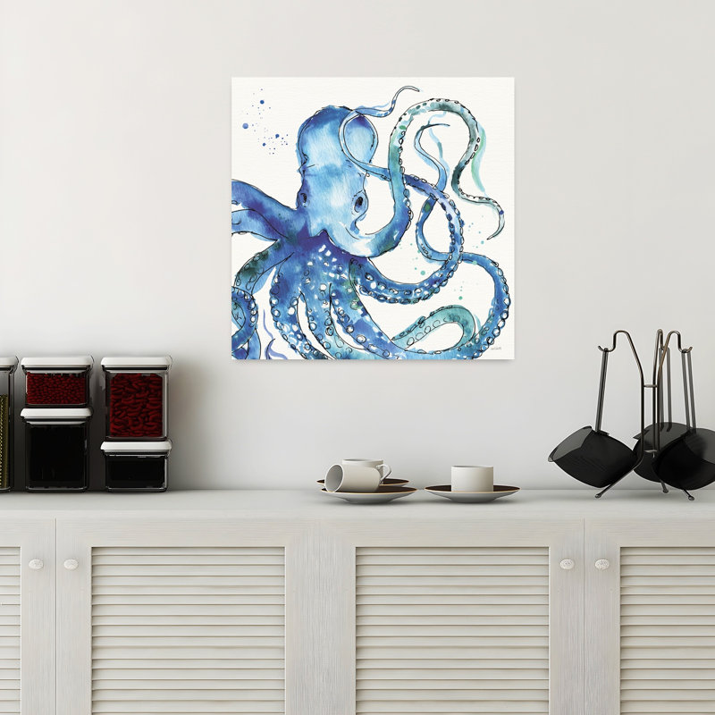 Pieuvre de mer profonde, art côtier, H 18 po x l 18 po