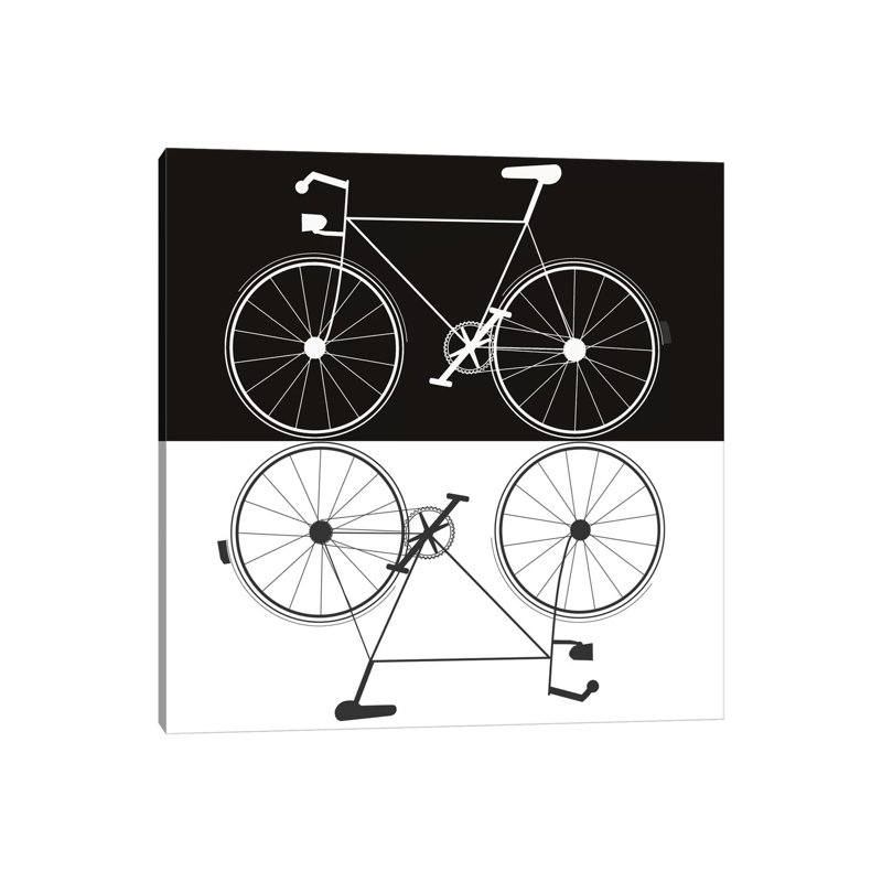 Two Bikes by Jan Weiss - Wrapped Canvas Print, 45.72 cm H x 45.72 cm W x 3.175 cm D