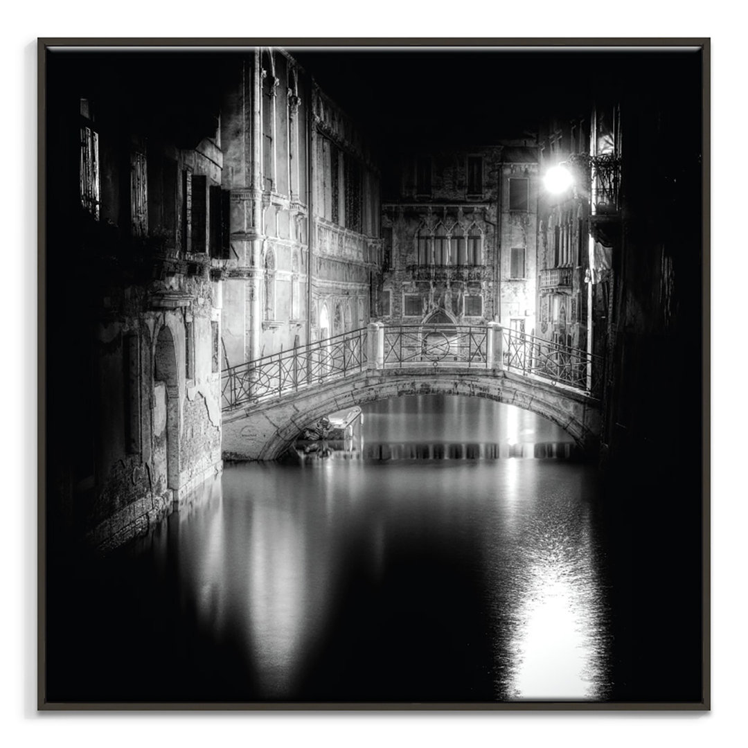 Glasbild Bridge in Venice