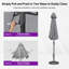 Parasol semi-automatique rond de 9 pi avec 8 parasols AlumInum-1133263833-1114060816