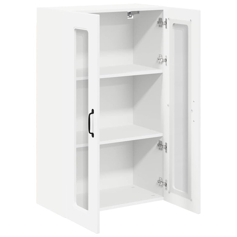 Vidaxl Kitchen Wall Cabinet Brown Oak 60 X 31 X 100 Cm Engineered Wood, 100cm H x 60cm W x 31cm D, White