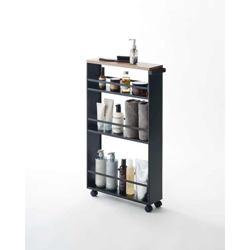 Yamazaki USA Tower Yamazaki Home Rolling Slim Storage Three Tier ...