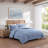 Tommy Hilfiger Classic Texture Light Blue Duvet Cover Set-113930570-113930571