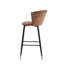 Blanchester Upholstered Counter Stool with Metal Frame