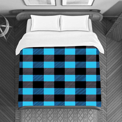 Gingham Duvet Cover VisionDecor Color...