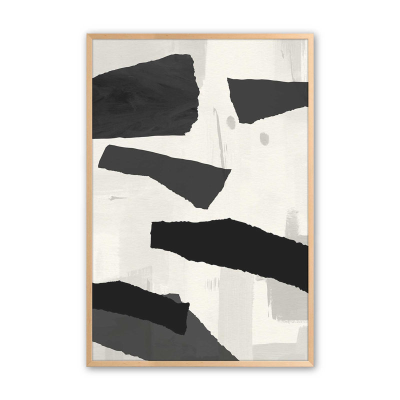 Sable Layers v2 Print, Raw Maple Single Picture Framed Paper, 15" H x 12" W x 1.25" D