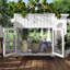Serre de jardin avec roulettes et 2 portes compactes-1504329356
