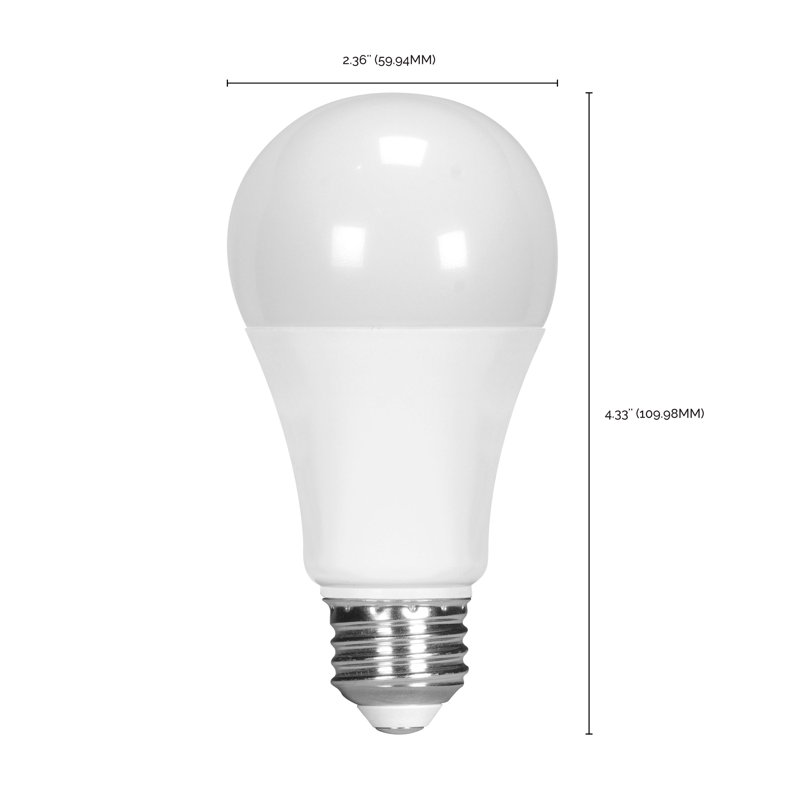 11 W 11,5 watts A19 90CRI 2700K E26 / culot moyen 1100 lumens
