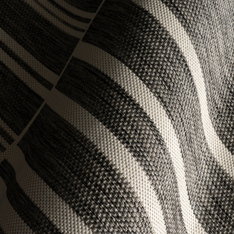  Tapis intérieur / extérieur Nerelle, Gris, Rectangulaire 4 pi x 6 pi