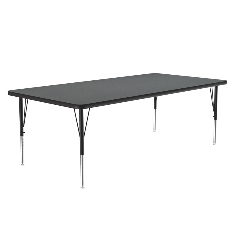 Manufactured Wood Adjustable Rectangle Activity Table