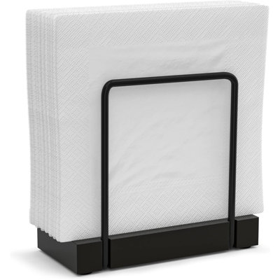 Porte-serviettes de table pour table, distributeur de serviettes de table en fer de bambou | Cuisine et salle à manger