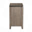 2 Drawers Wooden Nightstand In Platinum Finish
