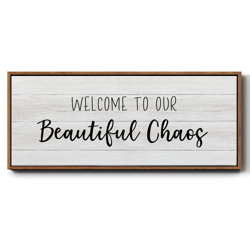 Beautiful Chaos - toile encadrée, H 12 po x l 30 po