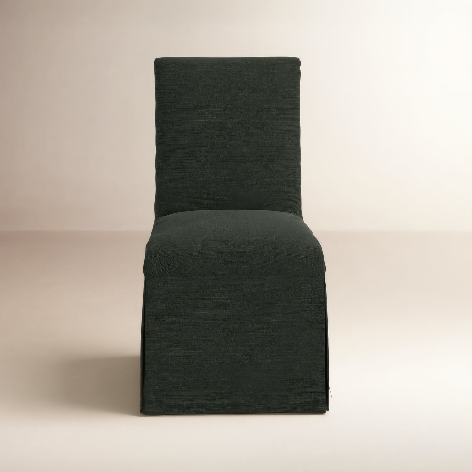Silvia Parsons Dining Chair, Classic Black Linen