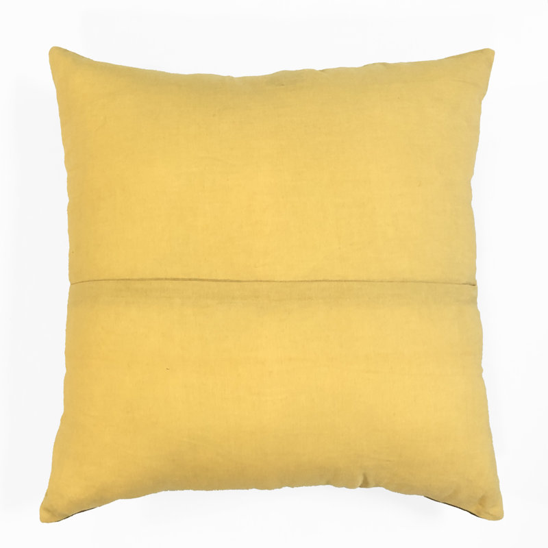 Housse et insert de coussin carré Pollen, Jaune