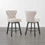 Tabouret de comptoir pivotant et capitonné-689940086-689940087