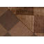 Wool Checkered Area Rug in Dark Brown