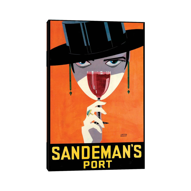 Sandeman's Port - Wrapped Canvas Print, 20.32 cm H x 30.48 cm W