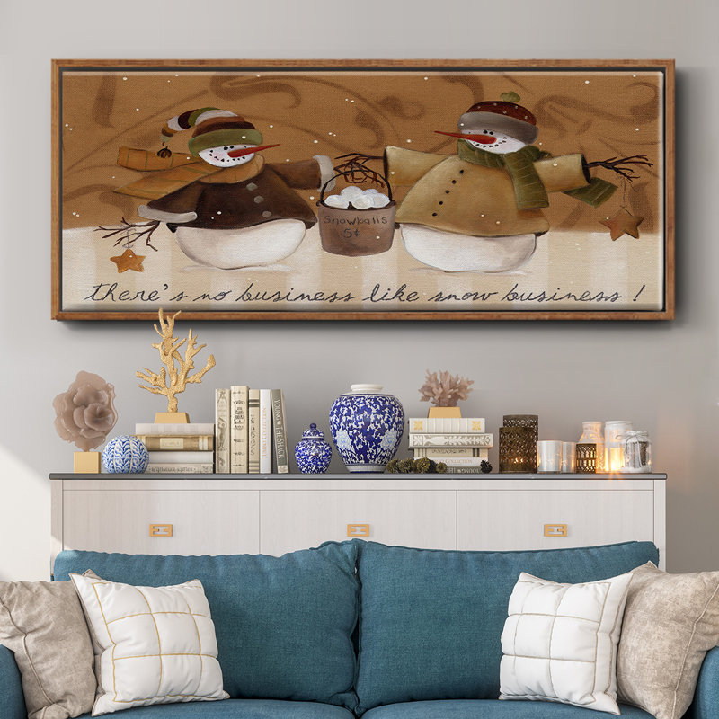 Snowballs- Framed Canvas