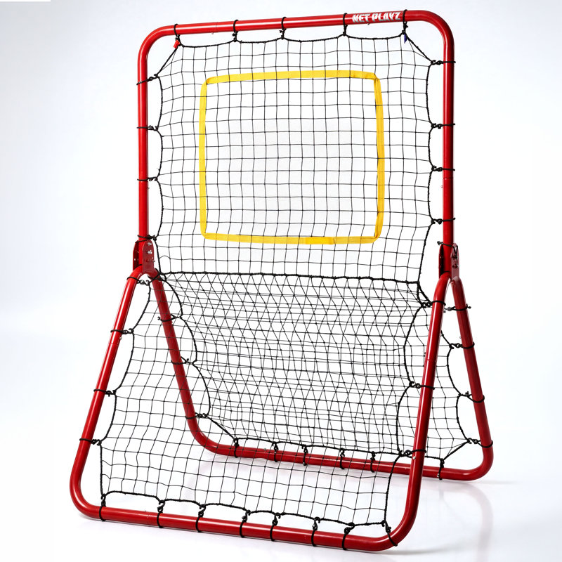 Baseball Pitchback Rebounder Net with Adjustable Angles for Practice
