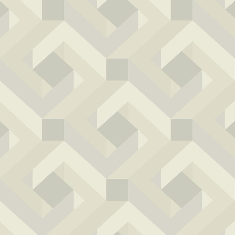 Candice Olson Decadence Geometric Metallic Wallpaper Double Roll, Cool Neutrals