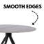 Holmen Round Metal Base Dining Table-768882195