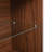 Closet Island With 6 Drawers, Wardrobe Armoire Bedroom Island With Glass Display Top And Open Shelves, Jewelry Storage Vanity Island With Compartments, Walk-In Closet Island For Cloakroom, Walnut-1021819796